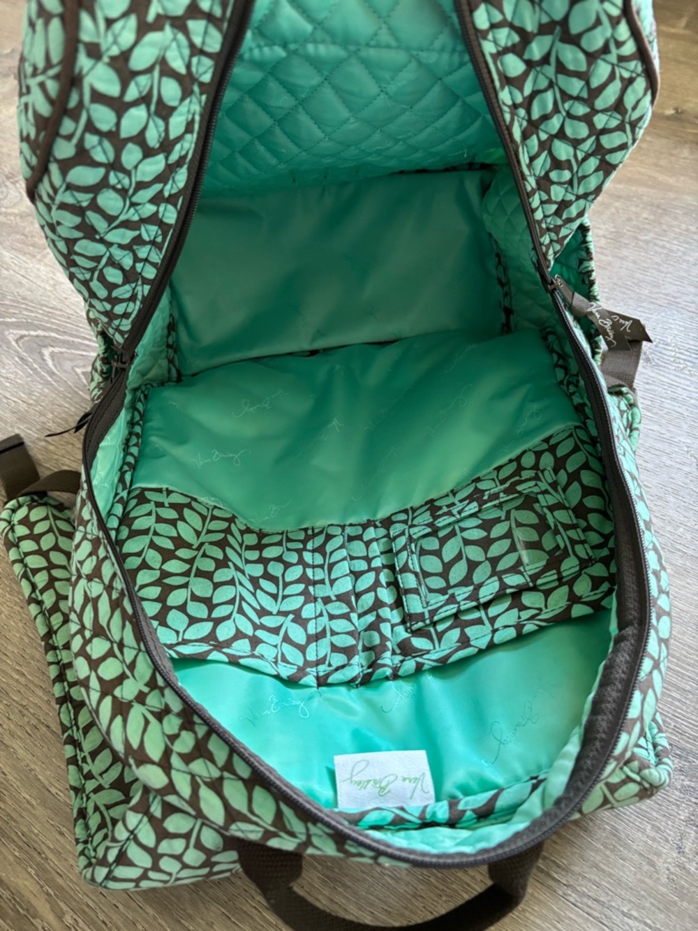 Vera Bradley shower vines Quilted Backpack - Picture 7 of 11